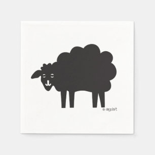 Weine Land Schwarze Schafe Serviette