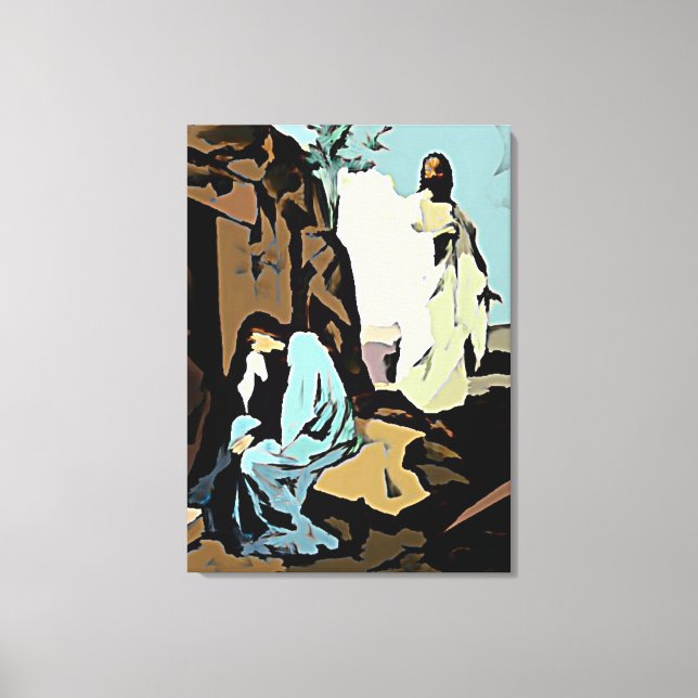 Weine Maria nicht, sein Grab ist leer! Leinwanddruck (Vorderseite)