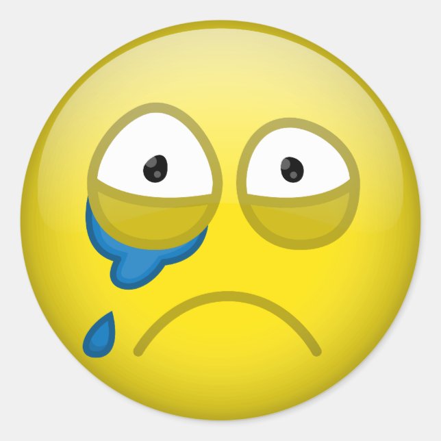 Weine Runder Aufkleber (Vorderseite)