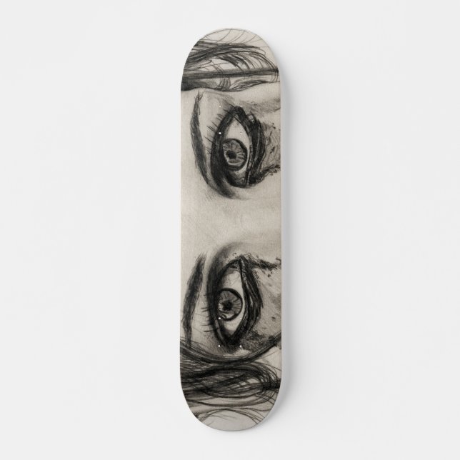 Weine - Zeichnend in Bleistift Skateboard (Vorne)