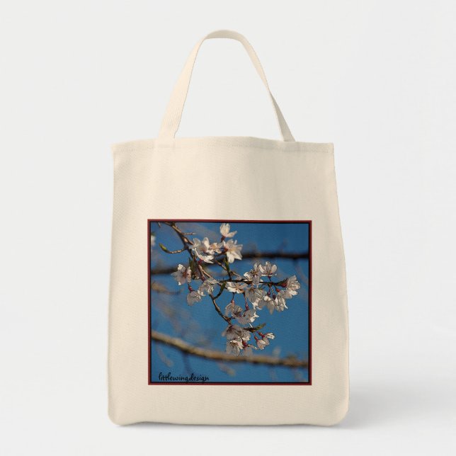 Weinende Kirschblüten-Taschen-Tasche Tragetasche (Vorne)