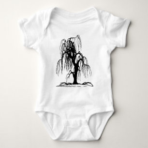 Weinende Weide-Baum Baby Strampler