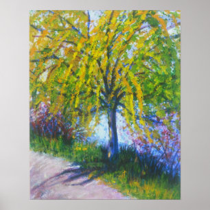 "Weinende Weide-Baum " Poster