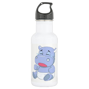 weinendes Baby-Flusspferd Trinkflasche