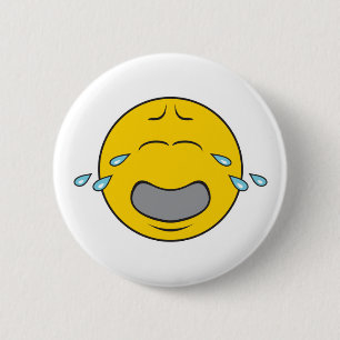 Weinendes Gesicht Button