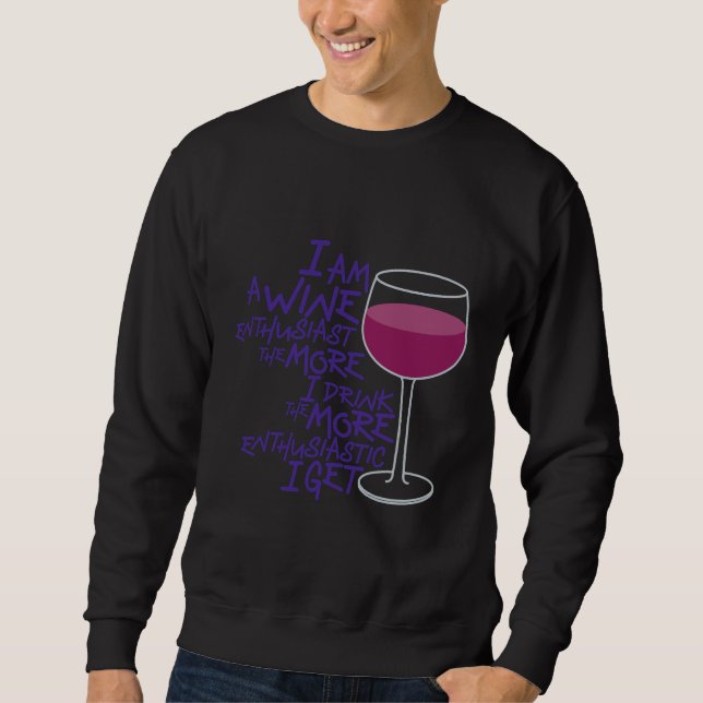 Weinenthusiast 127 sweatshirt (Vorderseite)