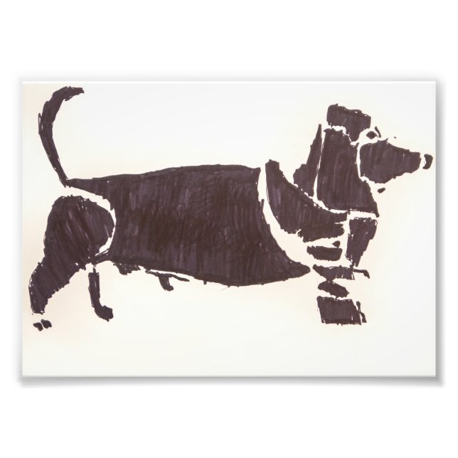 Weiner Dog 12x18 Fotodruck (Vorne)