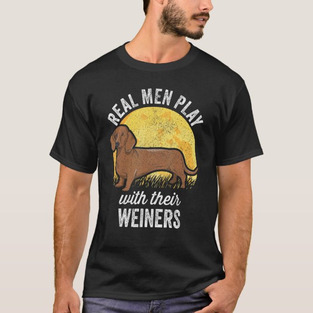 Weiner Dog Happy Halloween Dackel Kostüm 1 T-Shirt (Vorderseite)