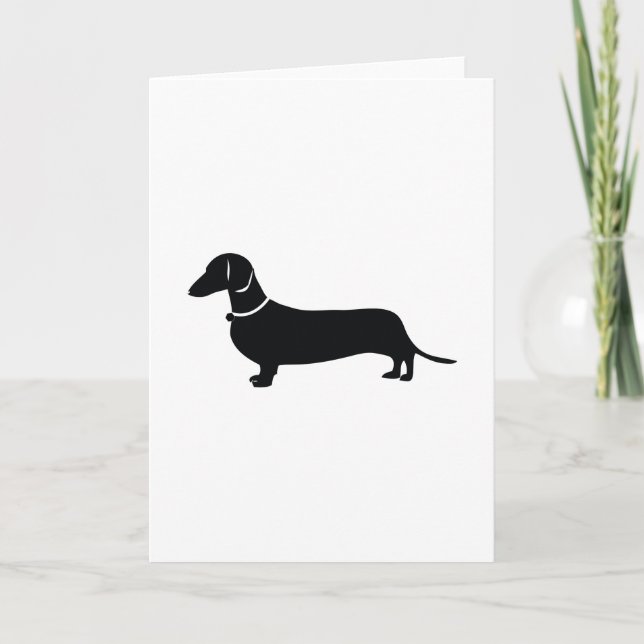 Weiner Dog Karte (Vorderseite)