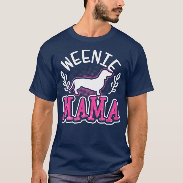Weiner Dog Würstchen Mama Geschenk T-Shirt (Vorderseite)
