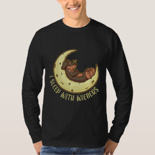 Weiner Hund Dackel schlafe ich mit Dackeln T-Shirt