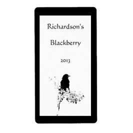 Weinetikett "Bird Silhouette"