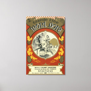 Weinetikett Mont Dore Leinwanddruck