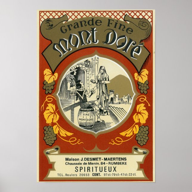 Weinetikett Mont Dore Poster (Vorne)
