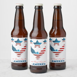 Weinetikett USA Bierflaschenetikett
