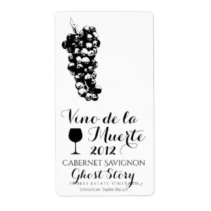 Weinetikett vino de la muerte