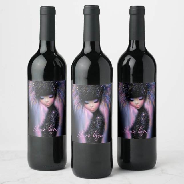Weinetiketten Cosmic Diva Stellar Glow Weinetikett (Flaschen)