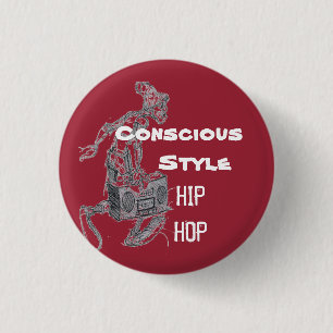 Weinfarbe bewusste Art-angesagter Hopfenknopf Button