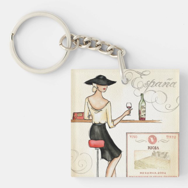 WeinFashionista Schlüsselanhänger (Vorderseite)