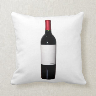 Weinflasche (Blank Label) Kissen