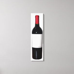 Weinflasche (Blanketikett) Leinwanddruck