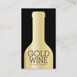 Weinflasche | Golden Visitenkarte