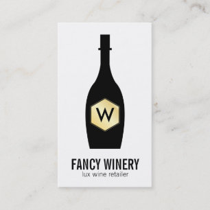 Weinflasche   Lux Visitenkarte