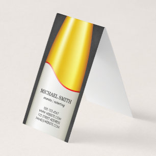 Weinflasche Visitenkarten