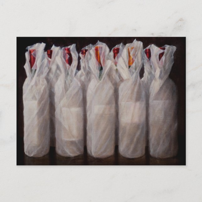 Weinflaschen 2010 postkarte (Vorderseite)