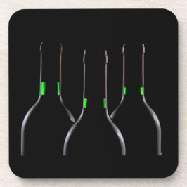 Weinflaschen Black Plastic Getränkeuntersetzer