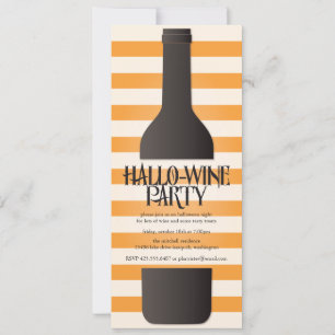 Weinflaschen Halloween-Party Einladung