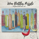 Weinflaschen in Aquarell<br><div class="desc">Versammelt euch mit Freunden und Familie um den Tisch und genießt dieses originelle Gemälde von Weinflaschen. In der Tat, ein Glas Wein, während Sie rätseln! Diese Rätsel wurden unter dem Gesichtspunkt der "Qualitätszeit" entworfen. Meine Lieben Rätsel und viele Freunde sind vorbei und haben gute Chate gehabt, während ich am Rätsel...</div>