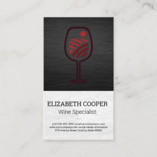 Weinflaschen-Logo Weinproben Visitenkarte