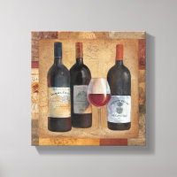 Weinflaschen mit Glas