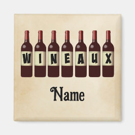 Weinflaschen Roter Wein nach Maß Magnet