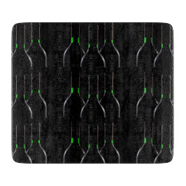 Weinflaschen Schwarze Decorative Glasschneidewand Schneidebrett