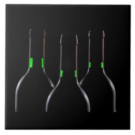 Weinflaschen Schwarze Keramik Tile Fliese