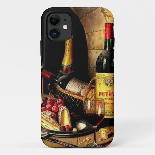 Weinflaschen-Telefonzelle Case-Mate iPhone Hülle (Rückseite)