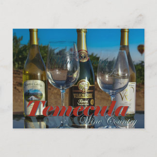 Weinflaschen Temecula Tal Weinroute Mendrisiotto Postkarte