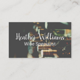 Weinflaschen Visitenkarte