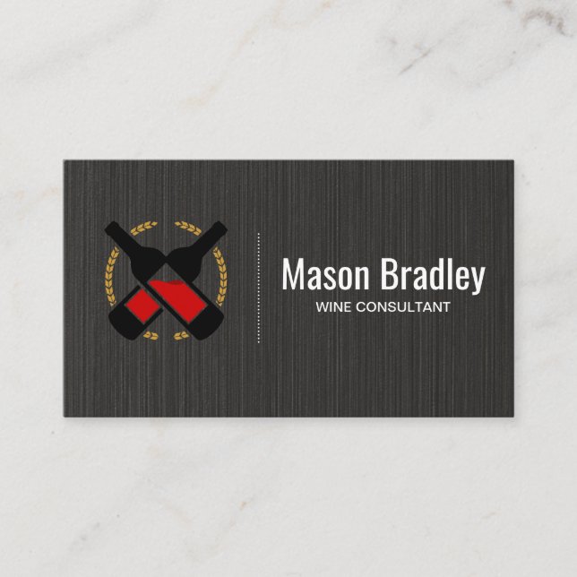 Weinflaschen | Wein Visitenkarte (Vorderseite)