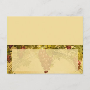Weingarten Hochzeit beschreibbare Platzkarte Postkarte