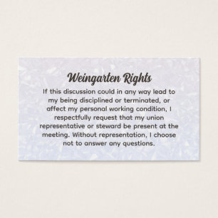 Weingarten Rechte Business Cards