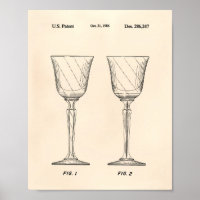 Weinglas 1986 Patent Art Old Peper