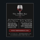 Weinglas, Bar Wein/Weinkeller Werbung Flyer<br><div class="desc">Weinglas,  Bar-/Weinkellereiwerbung Flyer des Visitenkartenlagers.</div>