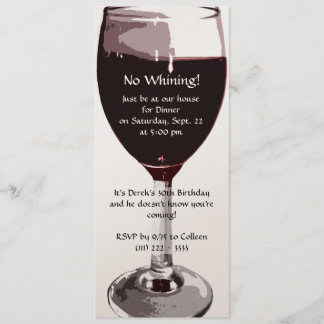 Weinglas Geburtstag Einladung