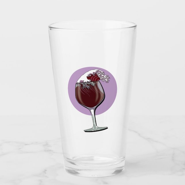 Weinglas Glas (Vorderseite)