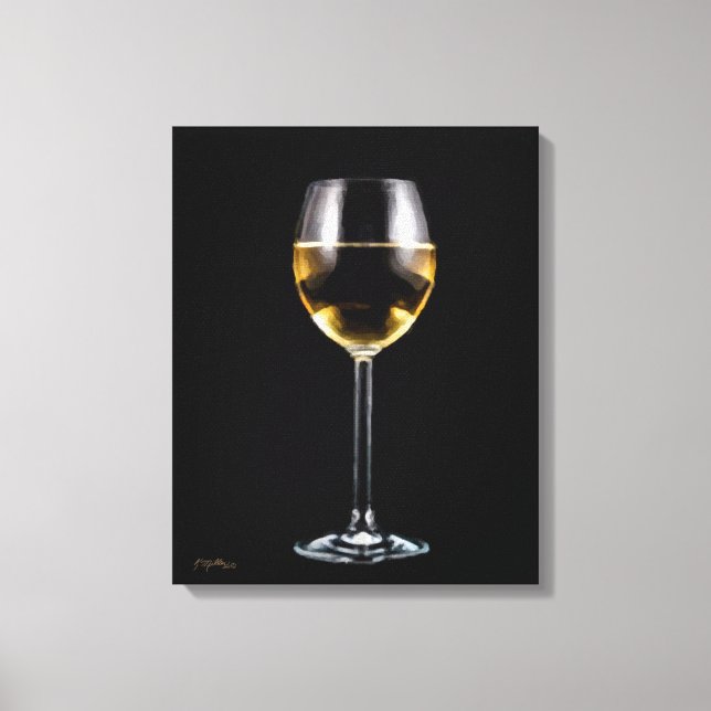Weinglas Leinwanddruck (Vorderseite)