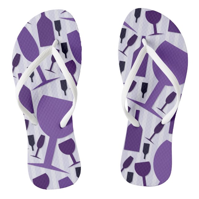 Weinglas-Muster Flip Flops (Fußbett)