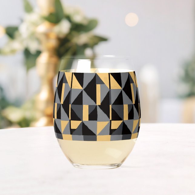 Weinglas ohne Fuß Moderne Geometrie Stiel (Insitu (Hochzeit))